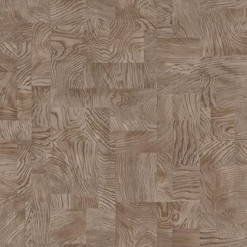 Rasch Tapete 751659 - Vliestapete mit Holzoptik in Braun aus der Kollektion African Queen - 10,05m x 0,53m (LxB)