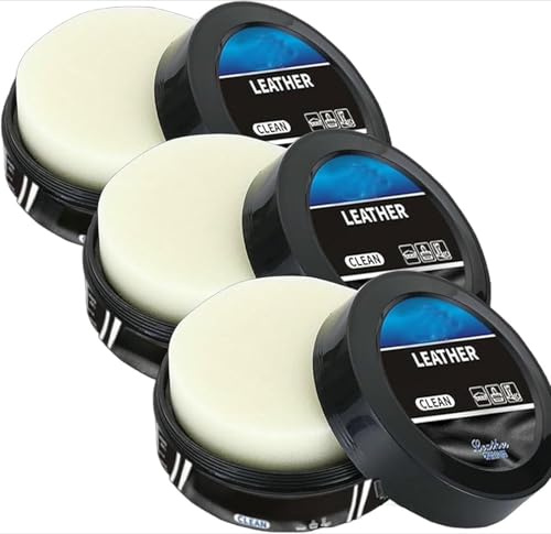 Leder-Reinigungs- und Pflegecreme – Kfz-Lederreparatur- und Conditioner-Paste, Tiefenreinigung für den Innenraum, wasserdichter Schutz, stellt Leder wieder her und revitalisiert Leder (3 Stück)