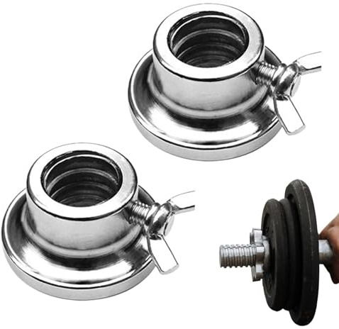 Weight Clamps for Barbell Casting Iron 1 Inch Barbell Clip Weight Stoppers