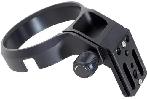 CNC Machined Lens Collar Tripod Mount Ring Compatible with Fujifilm Fuji GF 45-100mm f/4 R LM OIS WR, Lens Support Holder Bracket Bottom is Arca-Swiss Fit Quick Release Plate for Arca Clamp