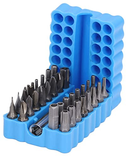 33pcs Set di Bit di Cacciavite di Sicurezza, Kit di Strumenti Stincei Esagonale per Riparazione di Manutenzione con Acciaio del Vanadio Chrome, Scatola di Stoccaggio, Ampia