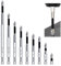 9 Pcs High Magnetic Screwdriver Drill Bit Set Strong Anti-Slip Magnetic Screwdriver Bits Anti-Slip Drill Bits Precision Screwdrivers Set for Electric Tools and Impact 25 50 65 70 75 90 100 120 150mm
