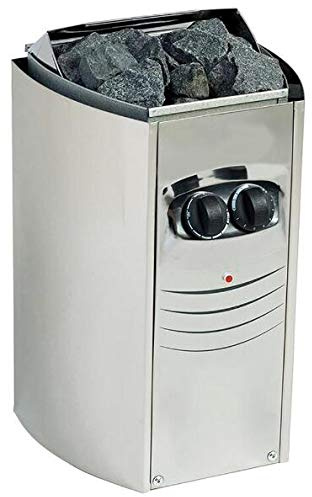 ZHJOPP Riscaldatore per Sauna da 6/8/9 kw, riscaldatore Elettrico per Sauna con Controller Interno, Protezione da surriscaldamento, Adatto per Camera/casa/Sauna/Bagno/Doccia Spa (6KW)