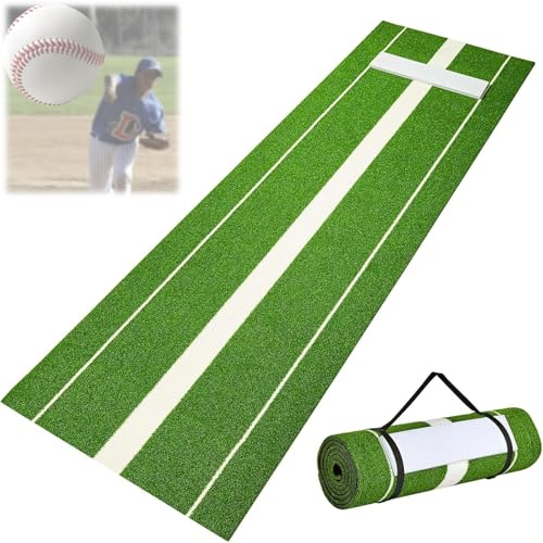 Portable Pitcher's Mound with Anti-Fade Turf for Indoor and Outdoor Baseball Softball Training Practice