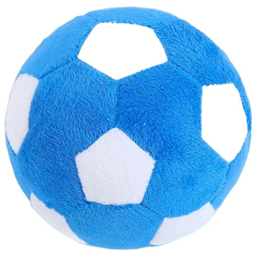 Giocattoli per cani, palline, pulizia dei denti e cura delle gengive, palla da calcio per cani in peluche da 4, 7 pollici, giocattolo interattivo per l'addestramento, tempo di gioco, palla per