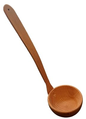Wooden World – Louche de cuisine légère et maniable en bois de hêtre.