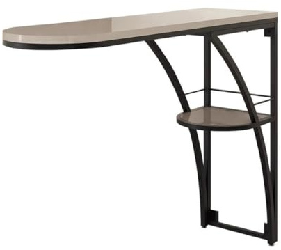 Bartabeller Modernt vardagsrumsbarbord järn med dubbla lager långt köksmatbord for smala utrymmen Bar Bordets Högbord(Medium)