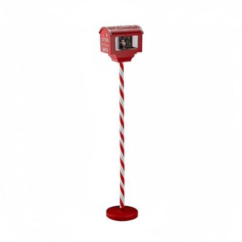 Wintem - Box Postale Scenografica 150cm con Luci, Suoni e Movimento per Decorazioni Natalizie di Grande Impatto, Funzionamento Tramite Cavo USB e 3 Batterie AA