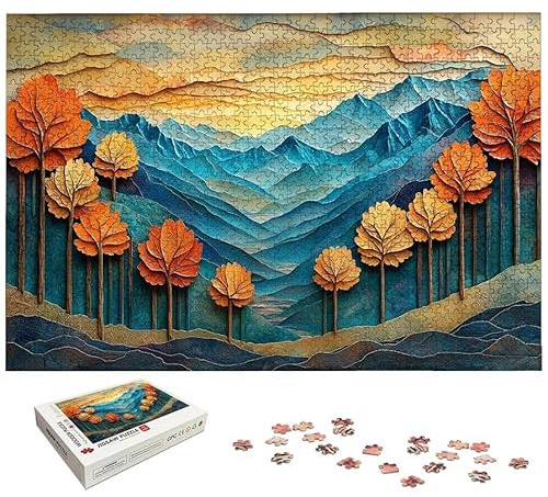 Landscape Jigsaw Puzzles for Adults 5000, 5000 Piece Jigsaw Puzzles for Adults, Tree Jigsaws with Exquisite Packaging Box, Impossible Puzzle for Home Wall Decor, Gifts for Women, Gifts for Men, -5719