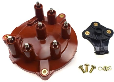 Auto-Zündverteiler Passend für MERCEDES 190 W201 W124 W126 2,6 3,0 1985 1986–1993 1031580002,1031580231 Verteilerrotor und Kappe Verteiler(Rotor)
