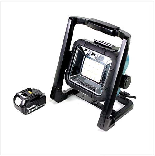 Makita DEADML/DML 805 LED Baustrahler 14,4-18 Volt / 230 Volt + 1x BL 1850 B 18V - 5 Ah Li-Ion Akku