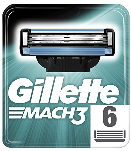 Gillette Mach 3 Rasierklingen für Männer, 6 Stück