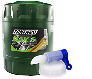 Getriebeöl FANFARO MAX 5 80W-90 GL-5 LS API 20 Liter inkl. Auslasshahn