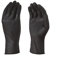 TouchGuard Gants jetables en nitrile noir sensible, non-poudré, boîte de 100, taille L