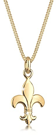 Elli Halskette Damen Schwertlilie Anhänger Klassisch in 925 Sterling Silber