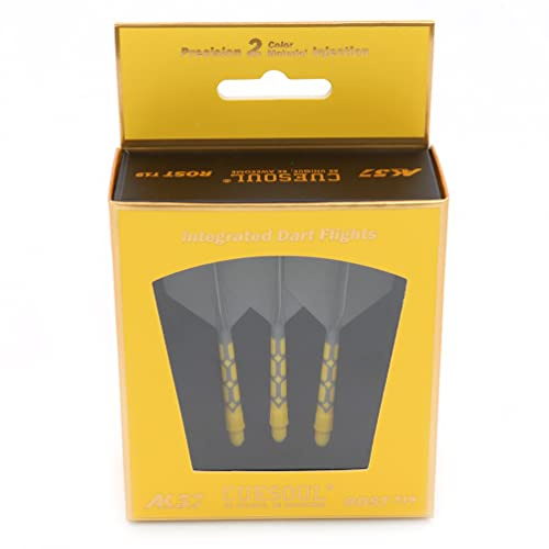 CUESOUL Rost T19 Arbre de fléchettes intégré et Vols en Forme de Grande Aile, Lot de 3