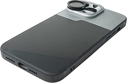 SYSTEM-S CPL Filtre polarisant Circulaire avec Coque Noire pour iPhone 14 Pro Max