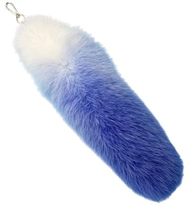 jiingekk Fuchsschwanz-Anhänger, modischer Fuchs-Schwanz-Schlüsselanhänger, stilvoll, Mehrzweck, bunt, Taschenanhänger, Zubehör für Damen