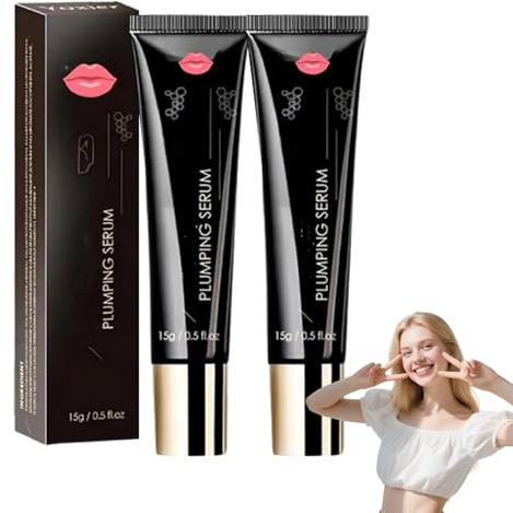 Elycura Lip Booster Serum, Elycura Plumpy Lippen-Booster, Natürliches Lippenpflege Öl mit Kollagen und Hyaluronsäure, Tag- und Nachtpflege, Feuchtigkeitsspendender Lippenöl mit Boosting-Effekt