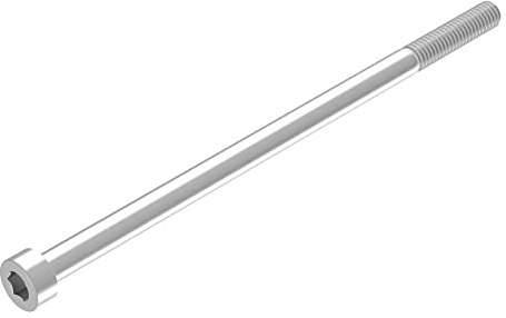 SECCARO Zylinderschraube M6 x 120 mm, Edelstahl V2A VA A2, DIN 912 / ISO 4762, Innensechskant, Teilgewinde, 20 Stück