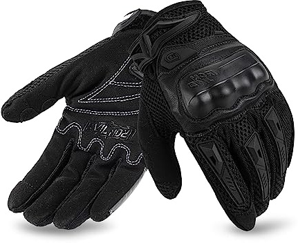 IRON JIA'S Motorradhandschuhe Herren Sommer, Touchscreen, weich, atmungsaktiv und bequem, geeignet für Motorradfahren, Bergsteigen, Wandern und andere Outdoor-Sportarten