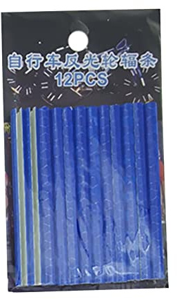 12 Stücke Fahrrad Speichenreflektoren, Colorful 360° Reflectors Spoke Sticks Fahrradspeichen Reflektor Speichensticks Fahrradzubehör Reflektoren Reflektor