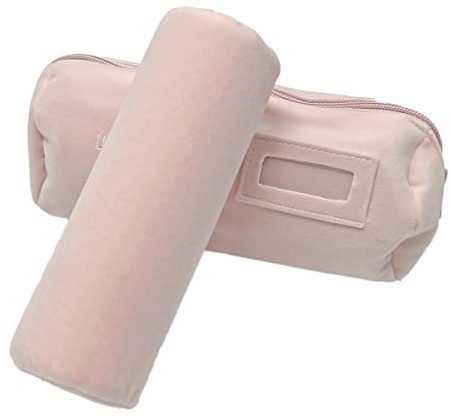 UnionPlus Travel Jewelry Roll for Bracelets Bangles, Medium Nude Pink