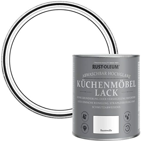 Rust-Oleum Küchenmöbellack im Hochglanz - Finish - Baumwolle 750ml