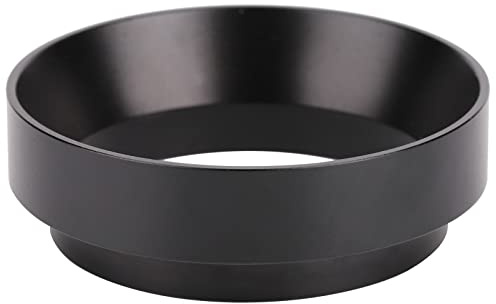 Lwuey 51mm Magnetic Coffee Dosing Ring, Coffee Ring 51mm Spill Proof Portafilter Funnel for E61 Expresso Machines Dishwasher Safe Aluminum Barista Tool Home Office Cafe Use