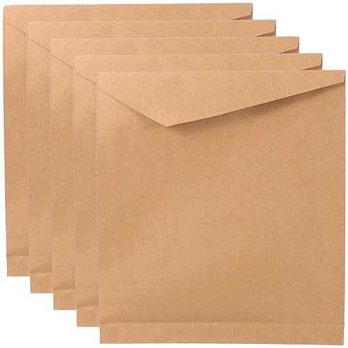 PRETYZOOM 5stücke Kraftpapier Taschen Für Kleidung Dokumente Robuste Wiederverwendbare Papiertüten Für Schule Büro Feiern Und Mehr