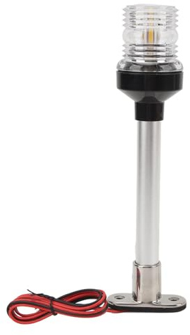 Luz de Ancla para Barcos, Luces de Navegación de Ancla LED, Mástil de Proa, Pantalla de Lámpara de PC de 10 Pulgadas de, 33 Cuentas de Lámpara LED para Barcos de Pesca (Blanco