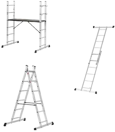 Leiter Arbeitsplattform Leiterngerüst mit Plattform Mehrzweckleiter 3 in 1
