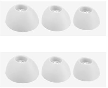 6PCS Silicone Ear Tips For Oneplus Buds Pro 2, Earphone Earplug Cover Replacement Small/Medium/Large 3 Size Earbuds Earcaps Set (white)
