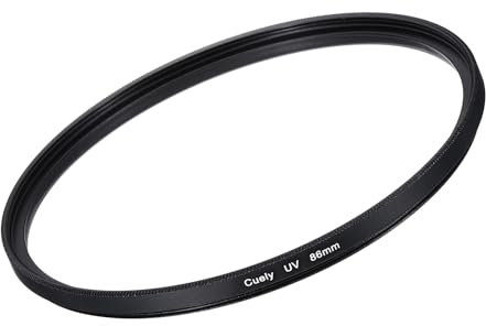 QUARKZMAN Filtro de Lente UV Protector de Cámara con Revestimiento de Múltiples Capas 86mm HD Hidrofóbico Resistente a los Arañazos para Lente de Fotografía de Cámara 1 Pieza