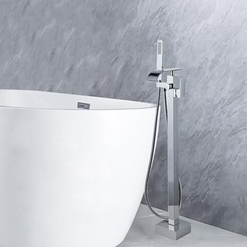 Badewanne Armatur Wasserfall Badewanne Wasserhahn Chrom Freistehende Badewanne Wasserhahn Einhebelmischer Dusche Badewanne Mischbatterie mit Dusche A