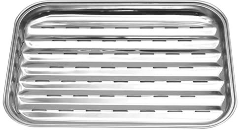 Raxove Grillaufsatz für Außengrill, Grillschalen für Außengrill | Rechteckiger BBQ-Grillaufsatz, Gemüsegrillpfanne,Metall-Grillpfanne für den Außenbereich, Grillzubehör für Fleisch und Gemüse