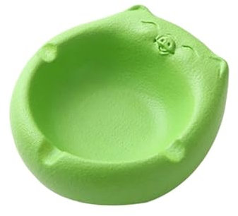 TCDHICY Aschenbecher Keramik-Aschenbecher, Schweinchen-Muster, tragbarer Tisch-Aschenbecher for Büros, Restaurants, Balkone, Außenbereiche, Gärten, Hotels usw Desktop-Aschenbecher(Green)
