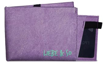 Paprcuts RFID Pro Portemonnaie | Kartenetui mit RFID Schutz für 12 Karten, Scheine & Münzen | Vegan | Wasserabweisend & Reißfest | Liebe & So