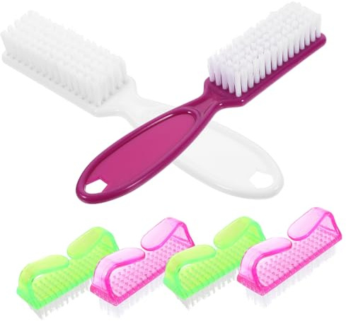 Beavorty 6pièces Brosse à Ongles De Nettoyage Brosses Pour Manucure Et Pédicure Outil De Nettoyage Des Ongles Pour Enlever La Poussière