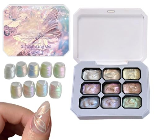 Vernis semi-permanent à peindre pour ongles Palette de manucure à effet | Palette de vernis à peindre Pour femmes, filles, maison, salon, , fête, spa, studio, déb