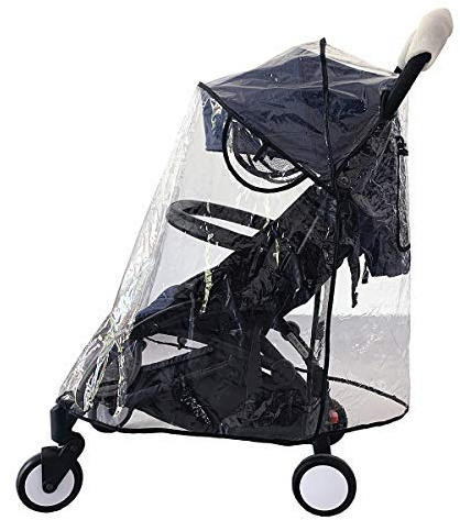 Funda de lluvia universal para cochecito de bebé, funda de protección impermeable para cochecito de paraguas, protección contra el polvo del viento Funda de lluvia