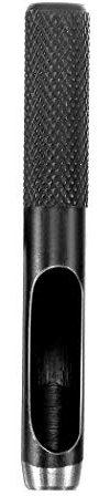 Weddecor schwarz Hohl Leder Locher schwere massivem Stahl Metall Tabelle lederverarbeitungsmeister Synthetik Dichtung cardbaord, Handwerk, Metall, Schaum, Fasern, Uhrenarmband, stahl, Schwarz, 17 mm