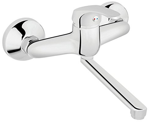 Wandarmatur Wand Waschtisch Armatur Auslauf sehr kurz Chrom