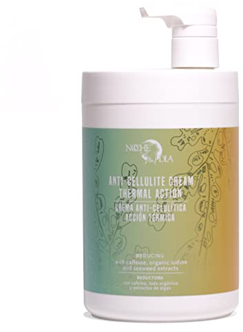 Anti-Cellulite, reduziert Wärmeeffekt, Anti-Cellulite-Creme gegen Cellulite, mit Koffein, Bio-Iode und Algenextrakten, 1000 ml. Marke: Noche y Día