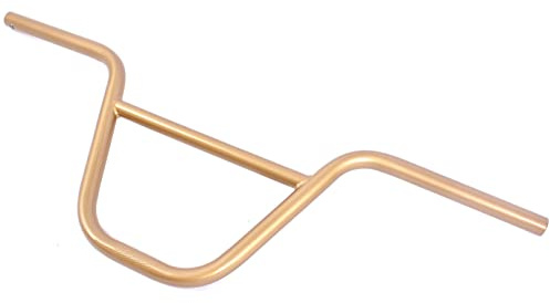 KHE PRISM BMX Lenker 9 Zoll Gold 812 g HiTen Stahl | Lackiert, 720 mm Breite, 22,2 mm geriffelte Klemmung, 11° Backsweep, 2° Upsweep