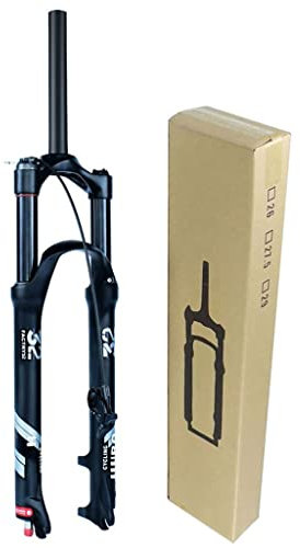 VPPV Fourches Air pour Vélo VTT 26 Pouces 27,5'' 29ER Déplacement 140mm, Amortisseur Ultraléger 1-1/8'' Frein À Disque avec Ajustement Rebond pour Accessoires de Vélo 26 Inch