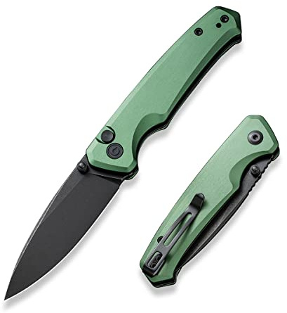 CIVIVI Pocket Folding Knife with Button Lock and Thumb Stud Opener, 2.97 Nitro-V Blade Aluminum Handle, Altus Utility Small Knife for Men Women EDC C20076-5