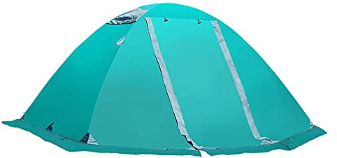 Tenda da campeggio a palo in alluminio a doppio strato, tenda da alpinismo professionale antipioggia, neve e vento per quattro stagioni, picnic per vacanze all'aperto