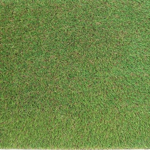 eXtreme 40mm Emerald Green Artificial Grass for Outdoor and Indoor Use - 1m Long x 1m Wide Realistic Looking Fake Grass for Lawn, Patio, & Balcony - Pet Friendly and UV Resistant Astro Turf