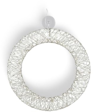 BURI LED Lichterkranz Ø50cm warmweiß mit Timer | 1440 LEDs Metall Drahtkranz | Weihnachtsbeleuchtung für innen & außen | Türkranz Fensterkranz Lichtkranz